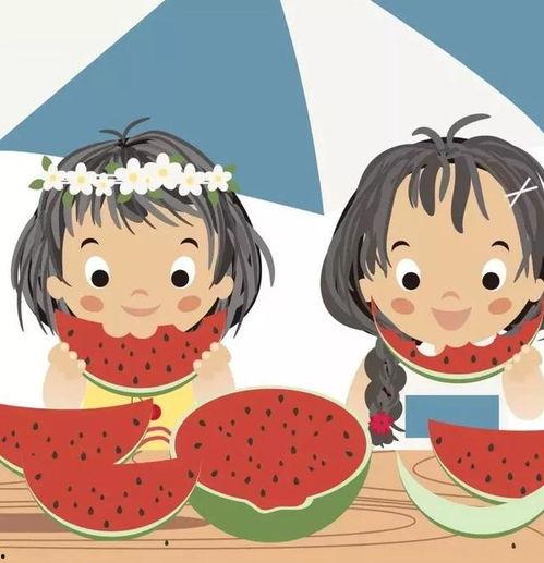 安静吃瓜动漫图片,动漫世界里的悠闲时光